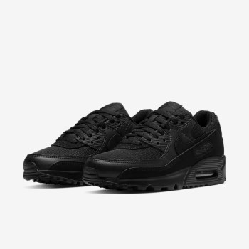 Nike Air Max 90 - Női Utcai Cipő - Fekete/Fekete/Fehér/Fekete